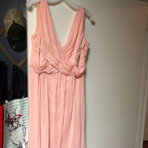 Peach bridesmaid dress